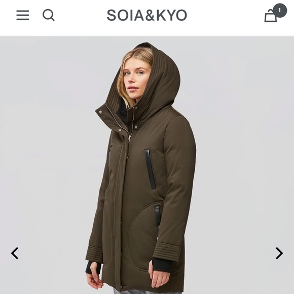 Used a handful of times Soia & Kyo Winter Down Jacket - Picture 3 of 12
